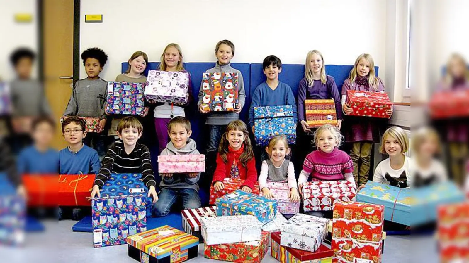 Die Hortkinder sammelten Geschenke für die Hilfsorginasation humedica.	 (Foto: Privat)