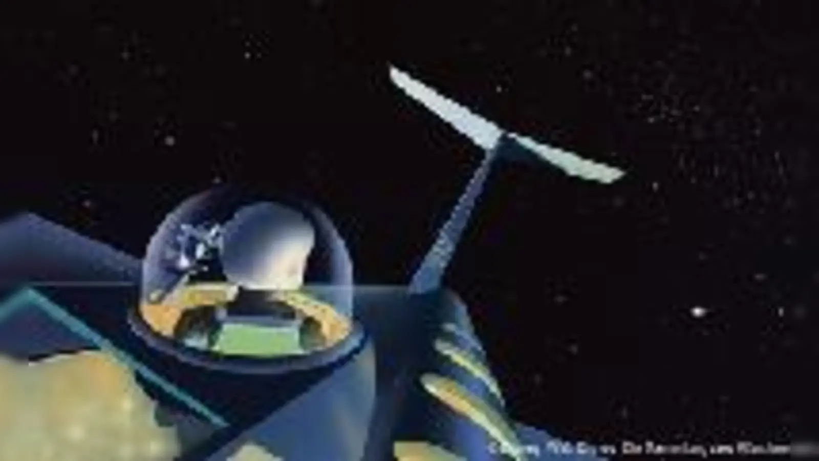 Die Konzeptstudie von Walt Disneys Man and the Moon ist noch bis zum 15. Februar im Münchner Stadtmuseum zu  (sehen.Foto: Disney)