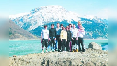 Das Karlsfelder Rennteam am Reschen. (Foto: pi)