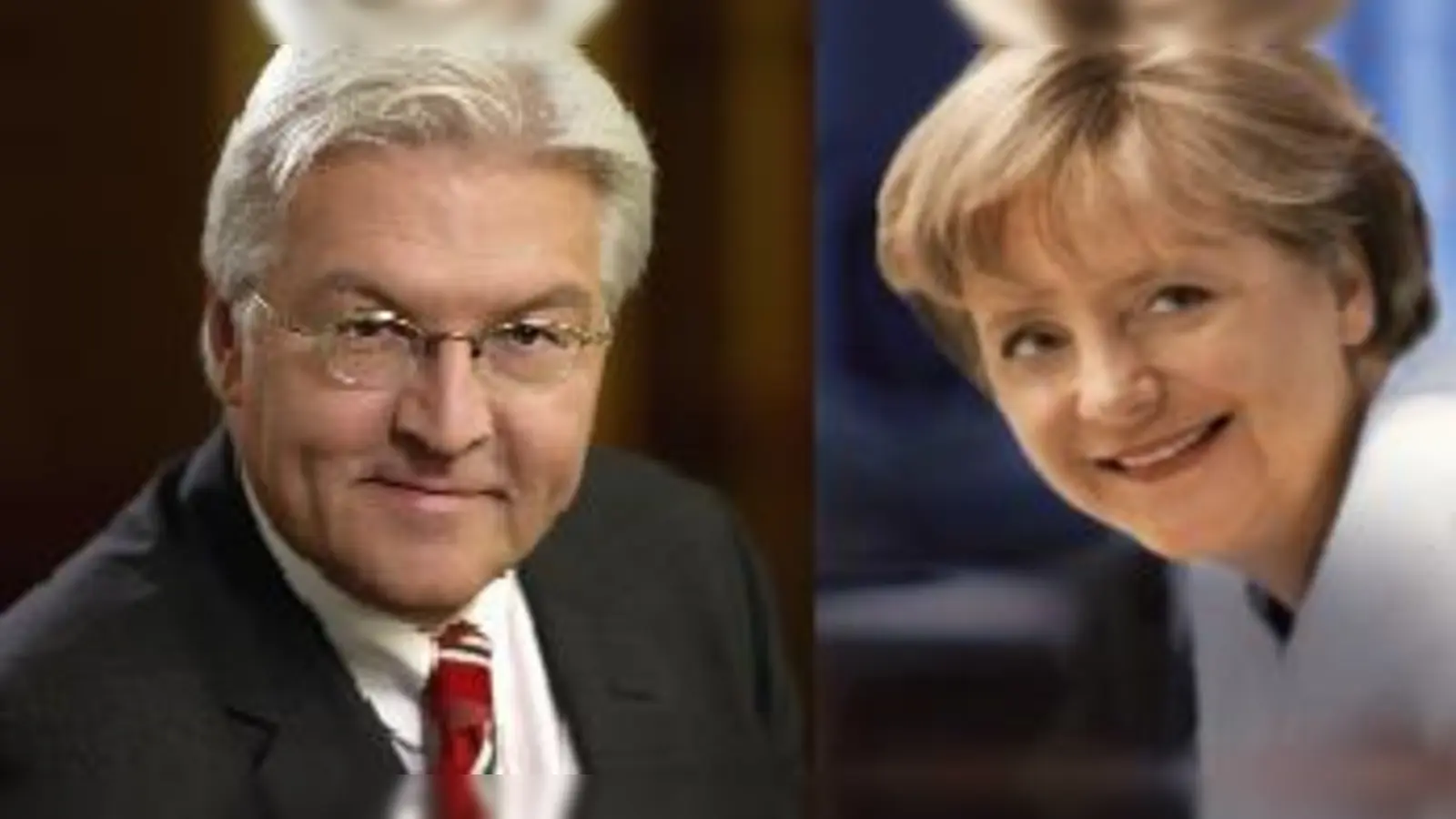 Treten beim TV-Duell gegeneinander an: Frank-Walter Steinmeier und Angela Merkel.  (Foto: © Thomas Köhler, Andreas Herzau by Katinka Krieger)