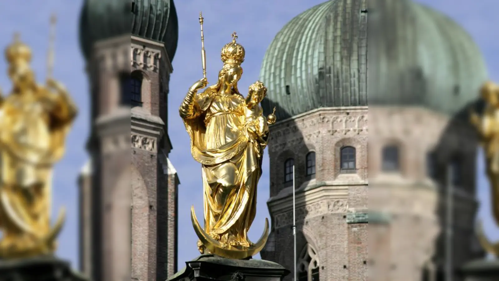 Sie steht am Wochenende einmal mehr im Mittelpunkt: Die Mariensäule vor dem Münchner Rathaus.  (Foto: Munich_Maria_Column)
