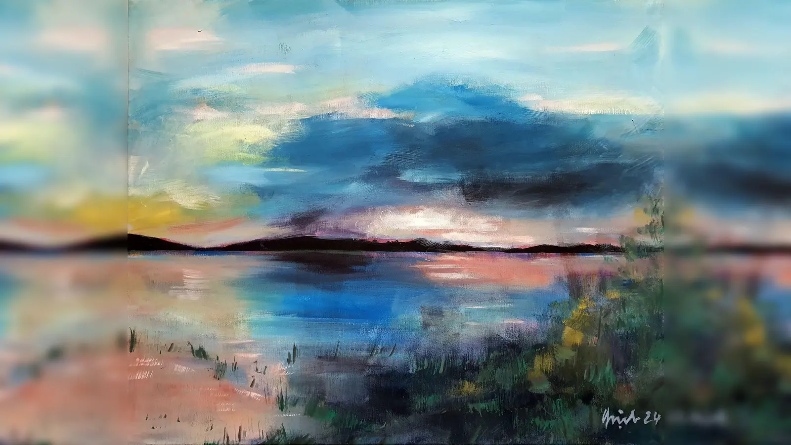  Die Ausstellung „Visuelle Kompositionen“ von Philipp Grieb ist seit 13. Mai im Rathaus zu sehen. (Foto: Grieb)