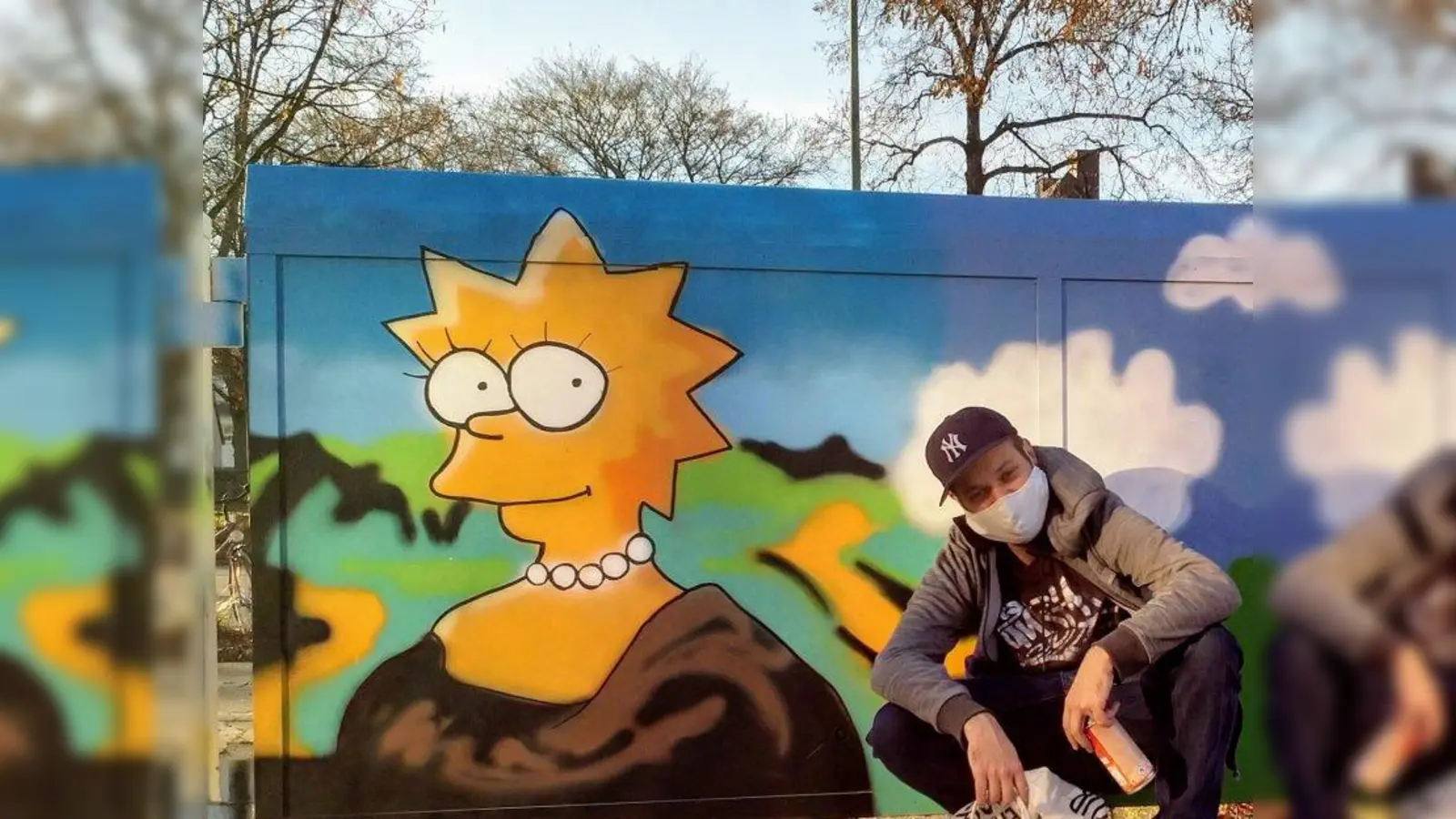 Street Artist Jannis Brodylo unterstützte die Schüler mit professionellem Kowhow. (Foto: Gymnasium)