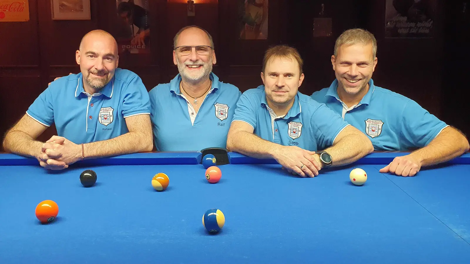 Reiten die Erfolgswelle weiter (v.l.) Rafael Di Florio, Ralf Hentschel, Josef Scharl und Thomas Deuter vom PCB. (Foto: PCB College Markt Schwaben)