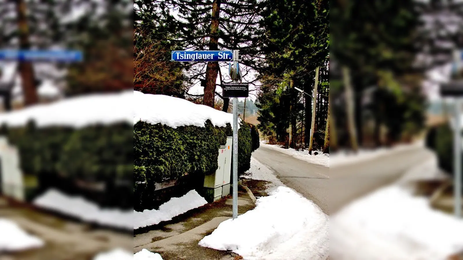 Idyllisch, aber nicht an den Nahverkehr angeschlossen. Ein Bus könnte durch die Tsingtauer Straße, aber nicht durch den Schrammingerweg fahren. Eng wir es jetzt schon, zumindest bei Schnee.	 (Foto: bus)