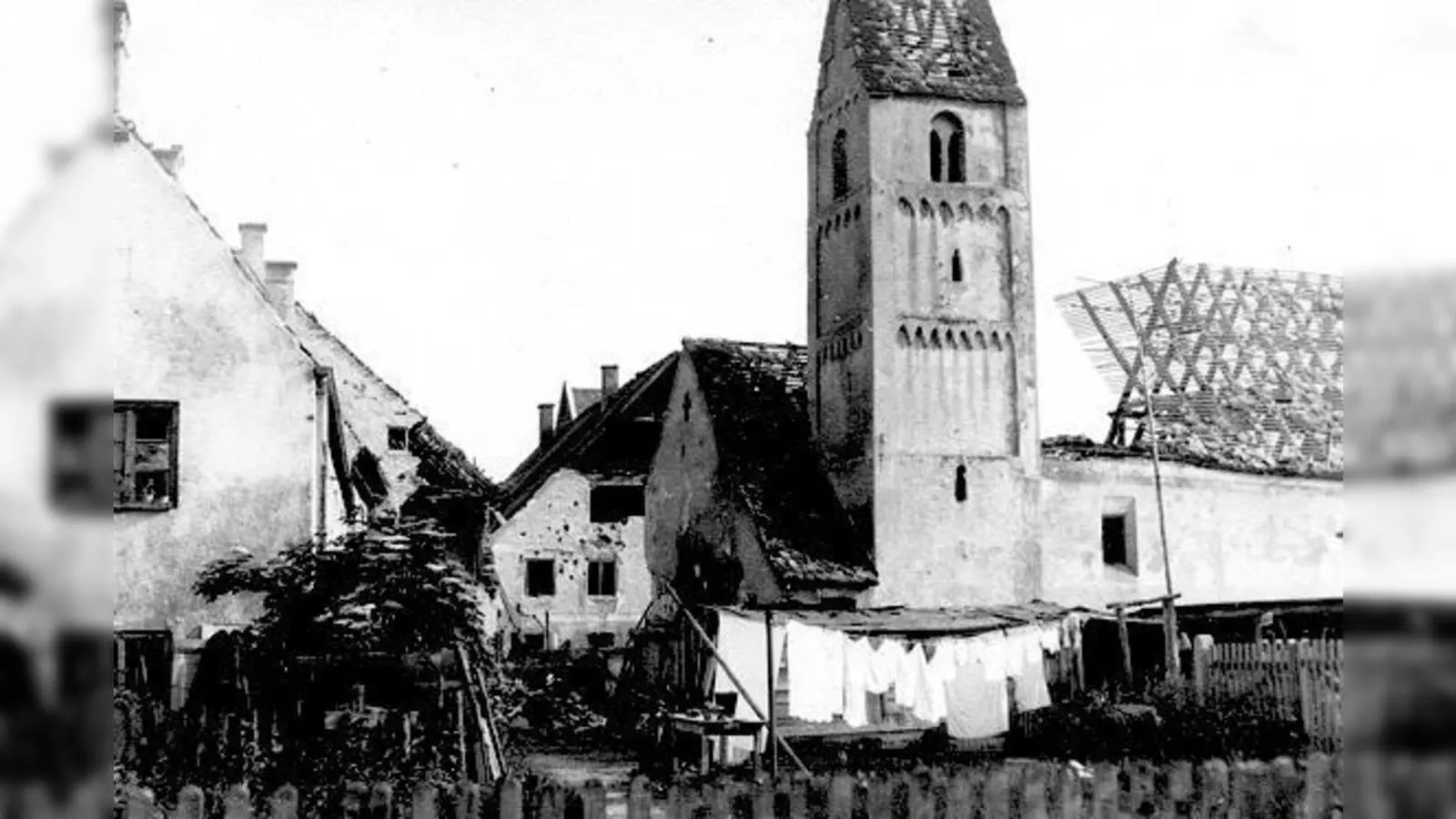 Die Alte St. Georgs-Kirche, Ansicht Nord, wurde am 13. Juni 1944 zerstört. 	 (Foto: Privat)