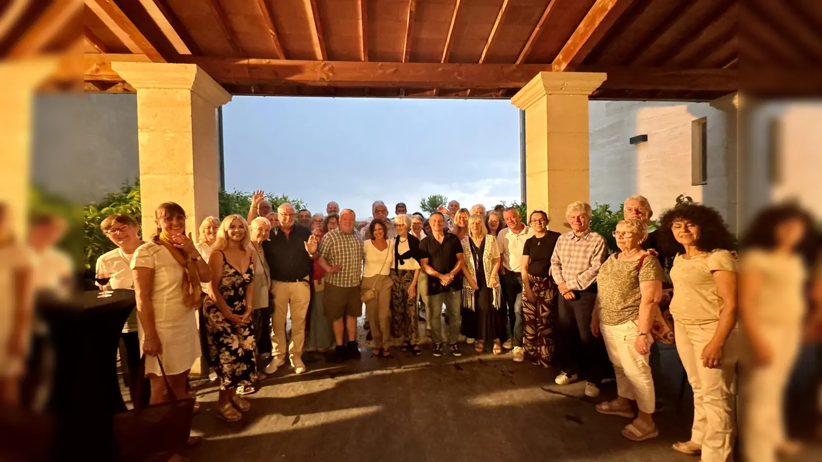 Die deutsche Delegation feierte das 30-jährige Bestehen der Partnerschaft zwischen Clermont L´Hérault und Patchway kräftig mit. (Foto: A.Scipio)