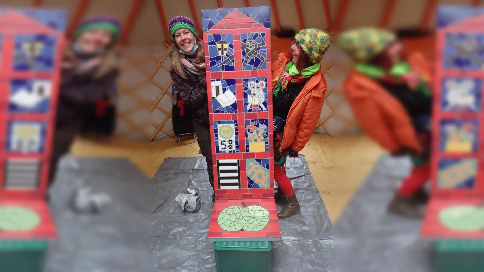 Am 23. Oktober werden am Hans-Mielich-Platz weitere Mosaikplatten eingeweiht. Die Organisatoren freuen sich über eine positive Resonanz. (Foto: Heike Woschee)