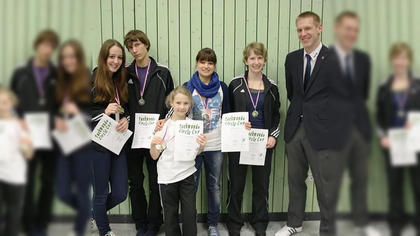 Die Neubiberger Taekwondo-Kämpfer belegten gute Plätze beim Circle-Cup in Rohrbach.  (Foto: VA)