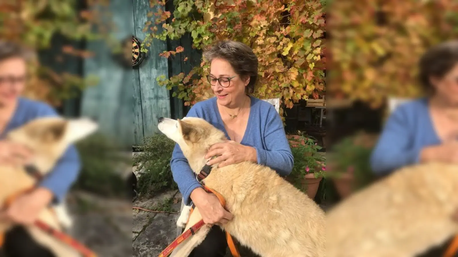 Judith Brettmeister mit ihrer Hündin Sunny (Foto: pr)