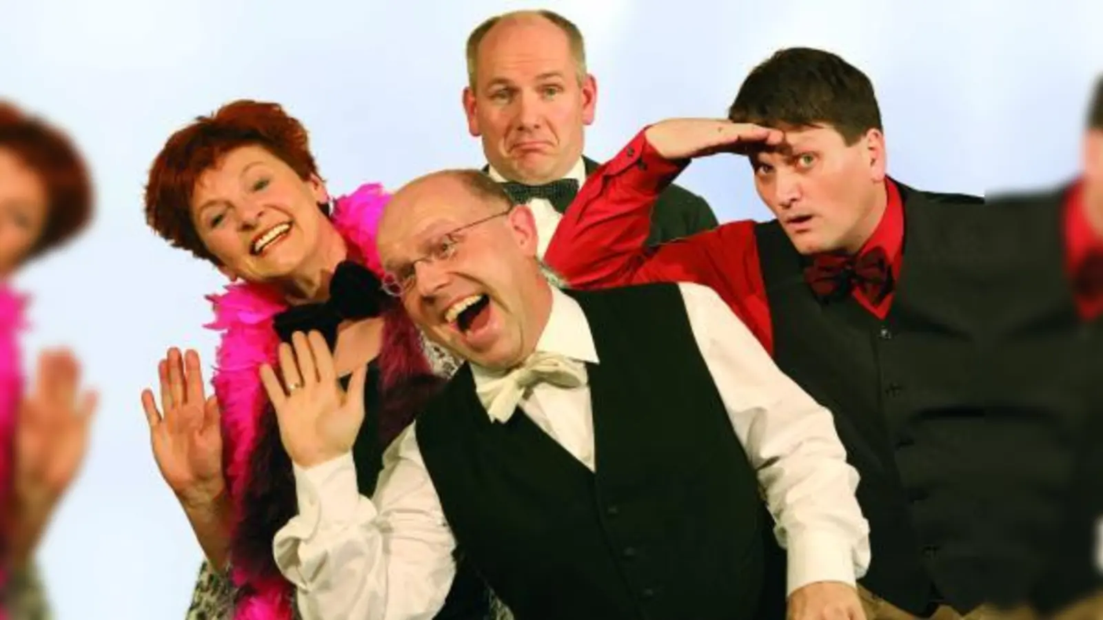 Die Couplet-ArterhaltungsGesellschaft, kurz Couplet-AG: v.l. Anna M. Spies, Jürgen Kirner, Hans Dettendorfer und Bernhard Gruber. (Foto: pi)