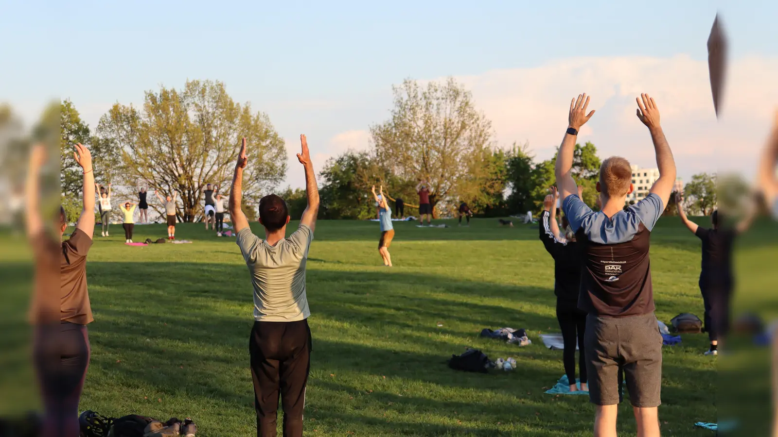 Die Stadt hat viel Sport im Angebot – wie hier das Lederhosentraining im Olympiapark. Mit der Teilnahme an der Online-Umfrage kann man helfen, das Sportprogramm noch weiter zu verbessern. (Foto: mha)