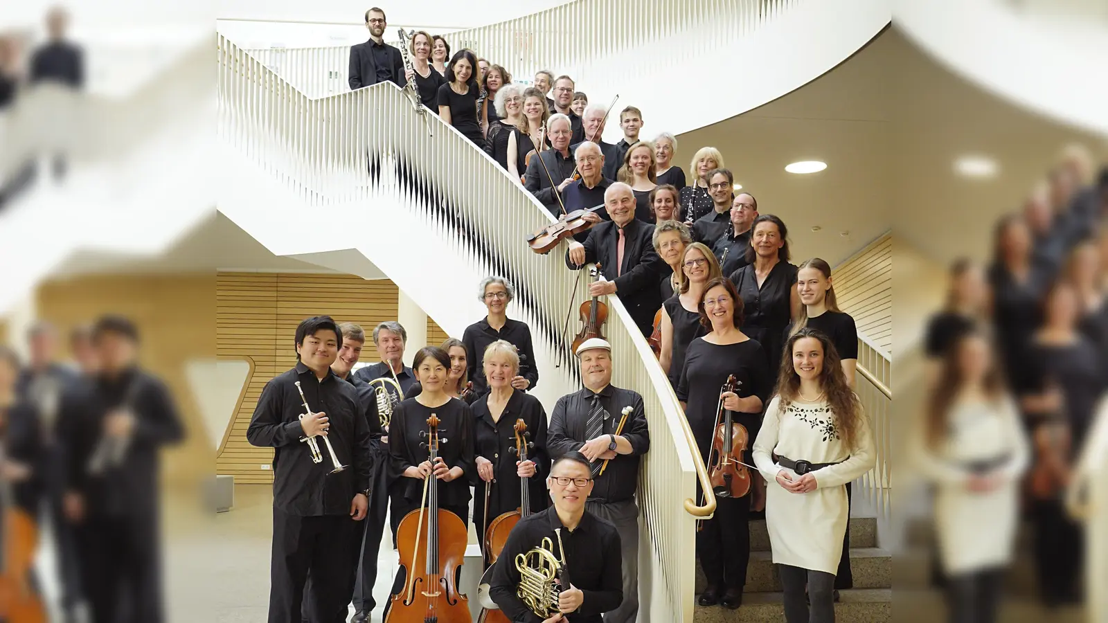 Der Orchesterverein München 1880 gibt ein Konzert im Auditorium des TranslaTUM. (Foto: Mario Simeunovic)