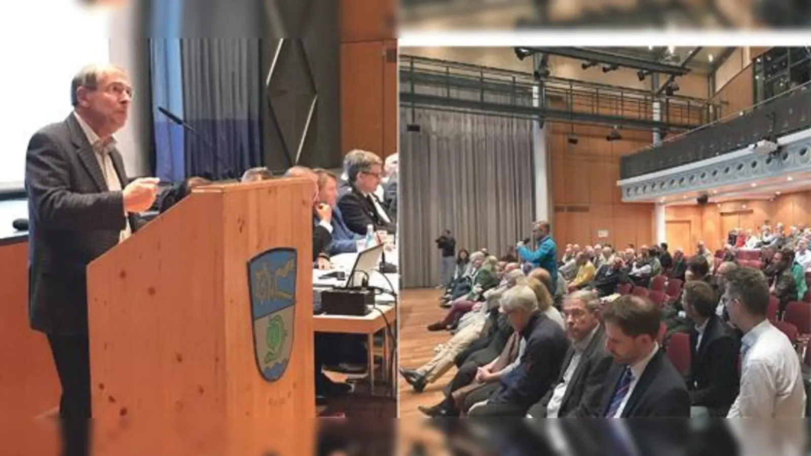 Dr. Gerhard Schmid, Leiter Öffentliches Gesundheitswesen hatte für die Eltern der betroffenen Kinder keine erklärenden Worte. Die Wortmeldungen drehten sich bei der Bürgerversammlung hauptsächlich um das Thema Verkehr und Lärm.	  (Fotos: hw)