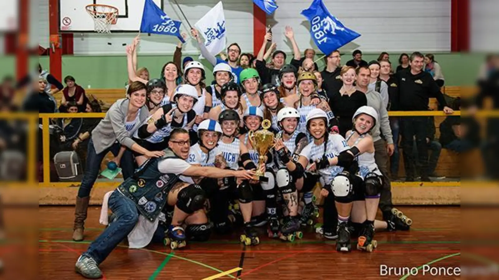 Deutsche Meisterinnen: die Rolling Rebels im TSV München von 1860.  (Foto: Bruno Ponce)