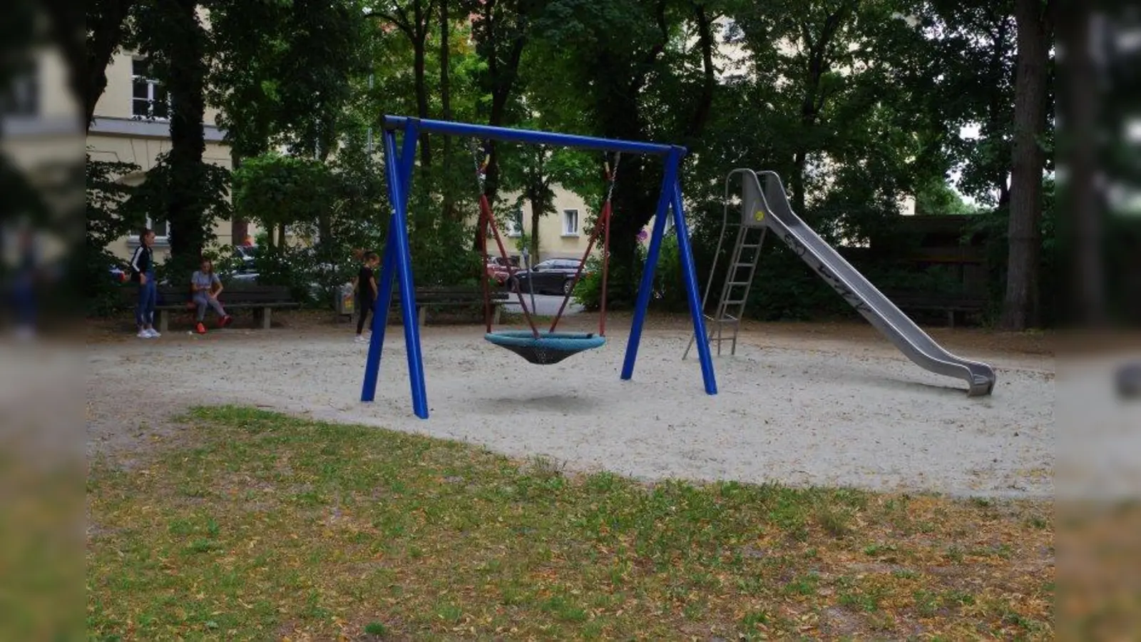 Das Gartenbaureferat arbeitet an Vorschlägen, um den Spielplatz am Laimer Platz zu verbessern. (Foto: kö)