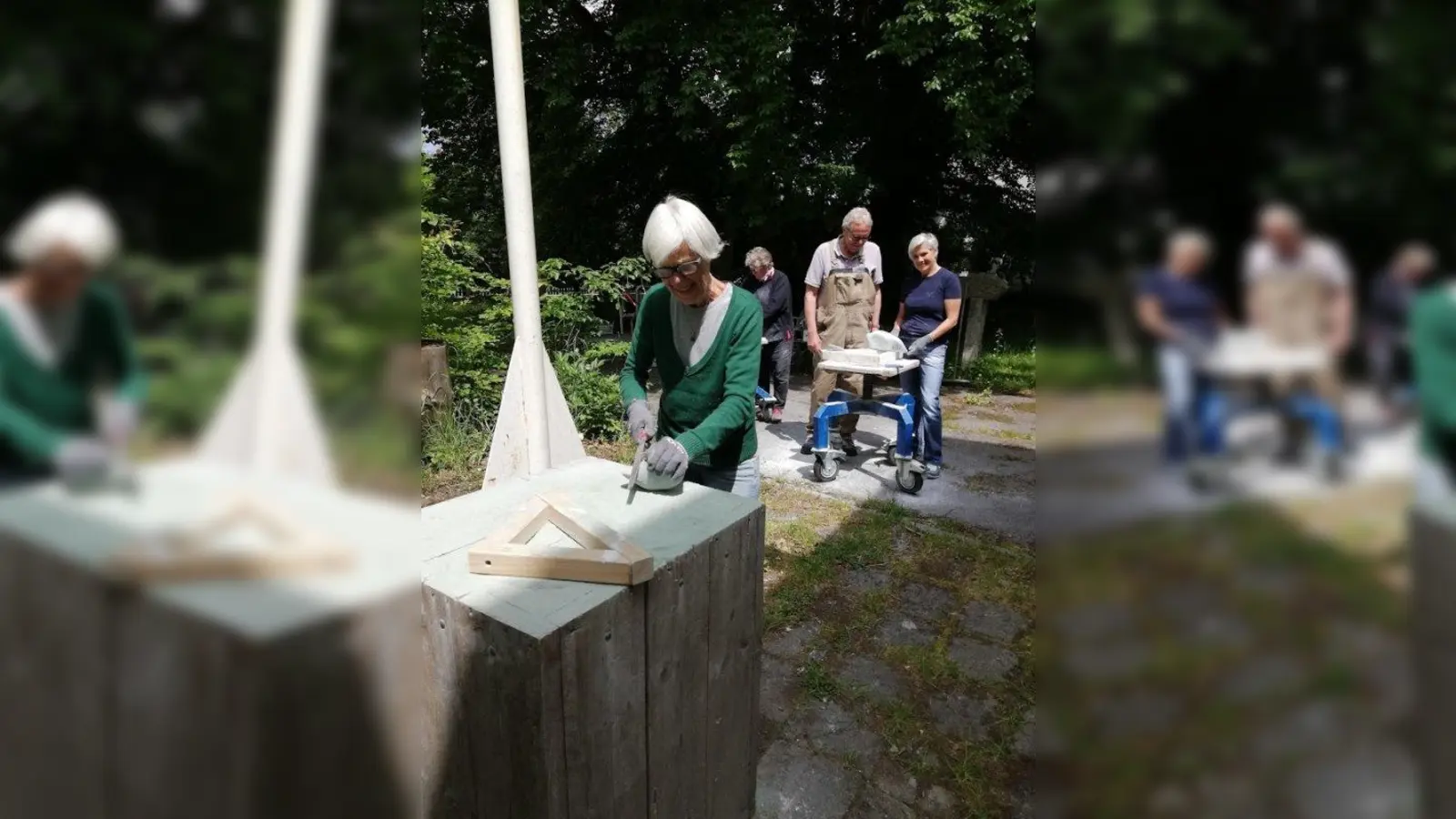 Workshop Stein Kunstkreis Germering. (Foto: Uli Baab)