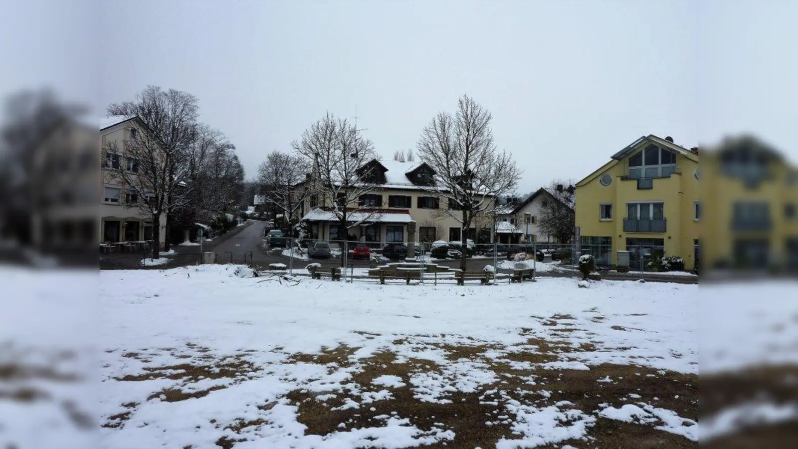 Im Zentrum von Berg wird gebaut. (Foto: Hauck)
