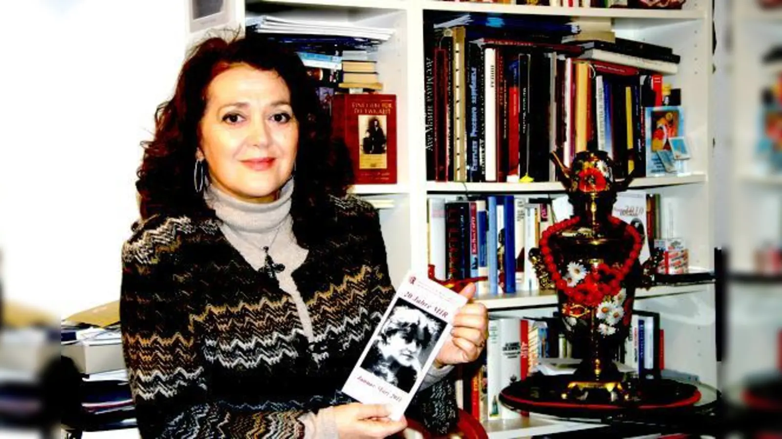 Die Ukrainerin und MIR-Gründerin Tatjana Lukina hat vor 20 Jahren ein Stück Russland nach München gebracht.	 (Foto: Sylvie-Sophie Schindler)