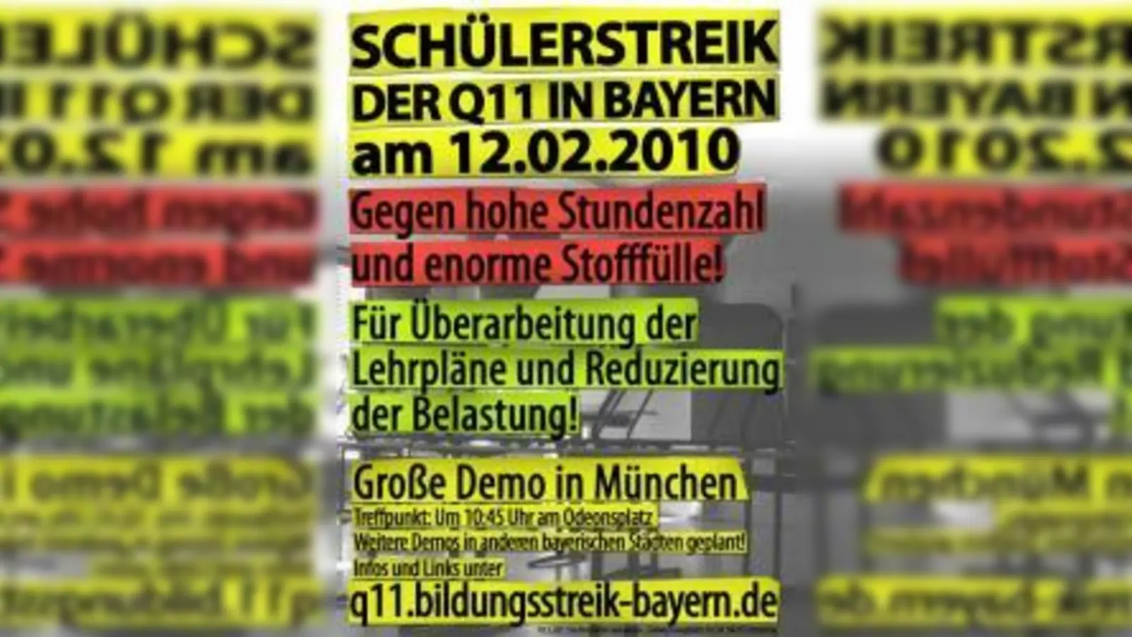 Mit einer Demonstration wollen die Schüler des G8 auf ihre unerträgliche Situation aufmerksam machen.