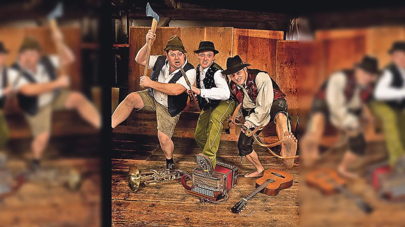 »Da Huawa, da Meier und I« treten am Freitag, 15. April, im Circus Krone auf.	 (Foto: VA)