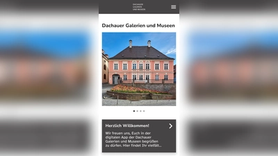 So schaut die neue App der Dachauer Galerien und Museen aus. (Foto: FM)