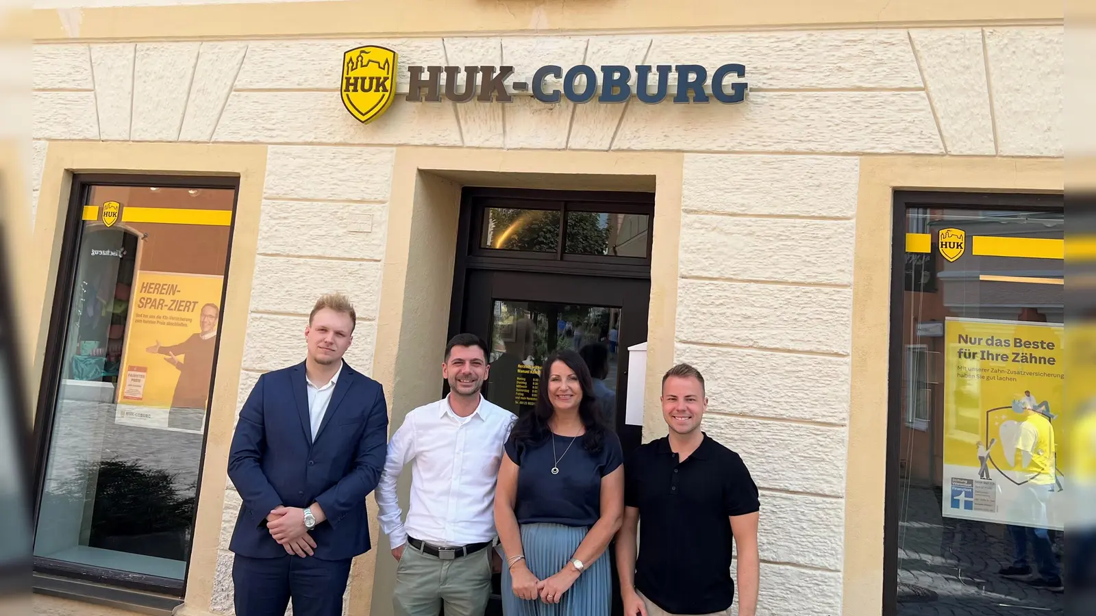 Das neue Team. Jannis Koch, Manuel Kalkan, Petra Pribylla und Frederik Carl.(v.l) (Foto: HUK)