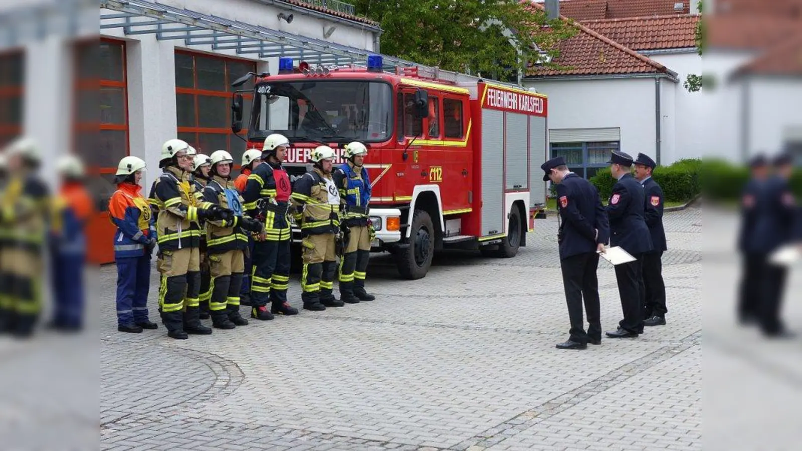 Die Karlsfelder Feuerwehrler. (Foto: FFW)