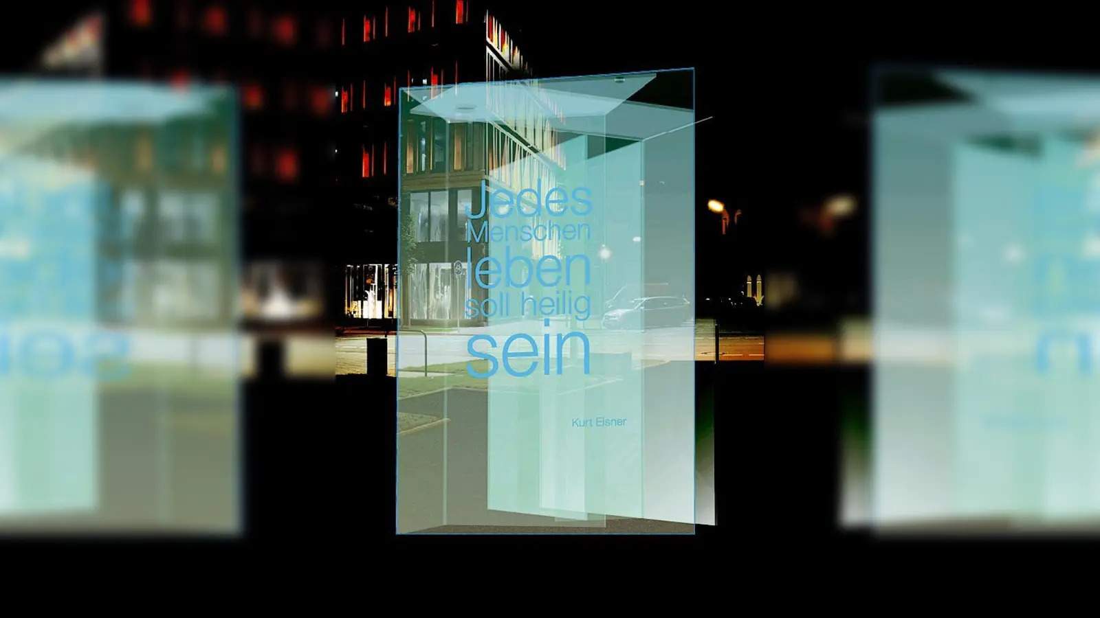 Inschrift im Fokus: Das Denkmal für Kurt Eisner von Rotraut Fischer.	 (Foto: Baureferat)