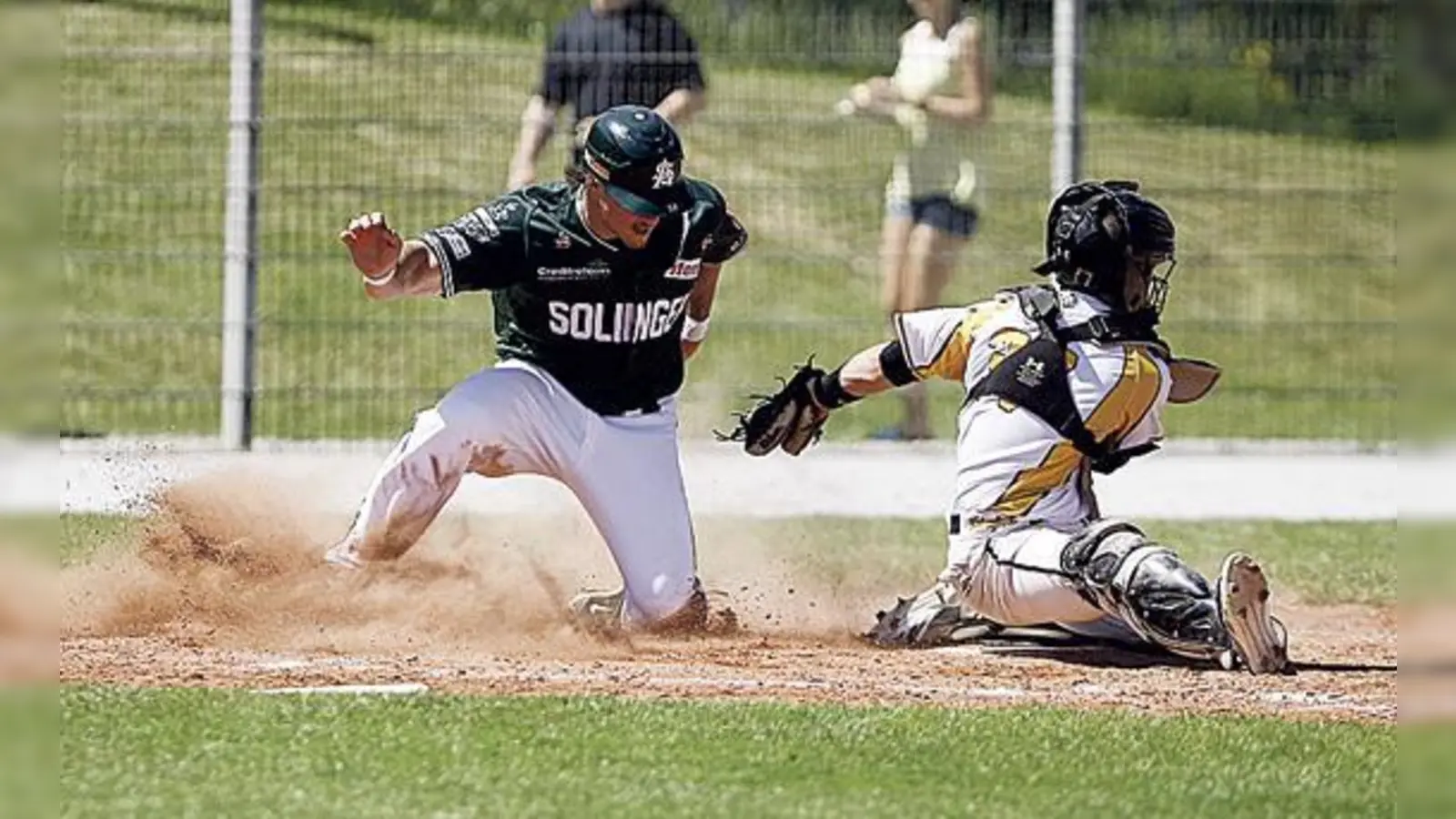 Haar Disciples mussten sich gegen Solingen Alligator geschlagen geben.  (Foto: Alexander Freiesleben)
