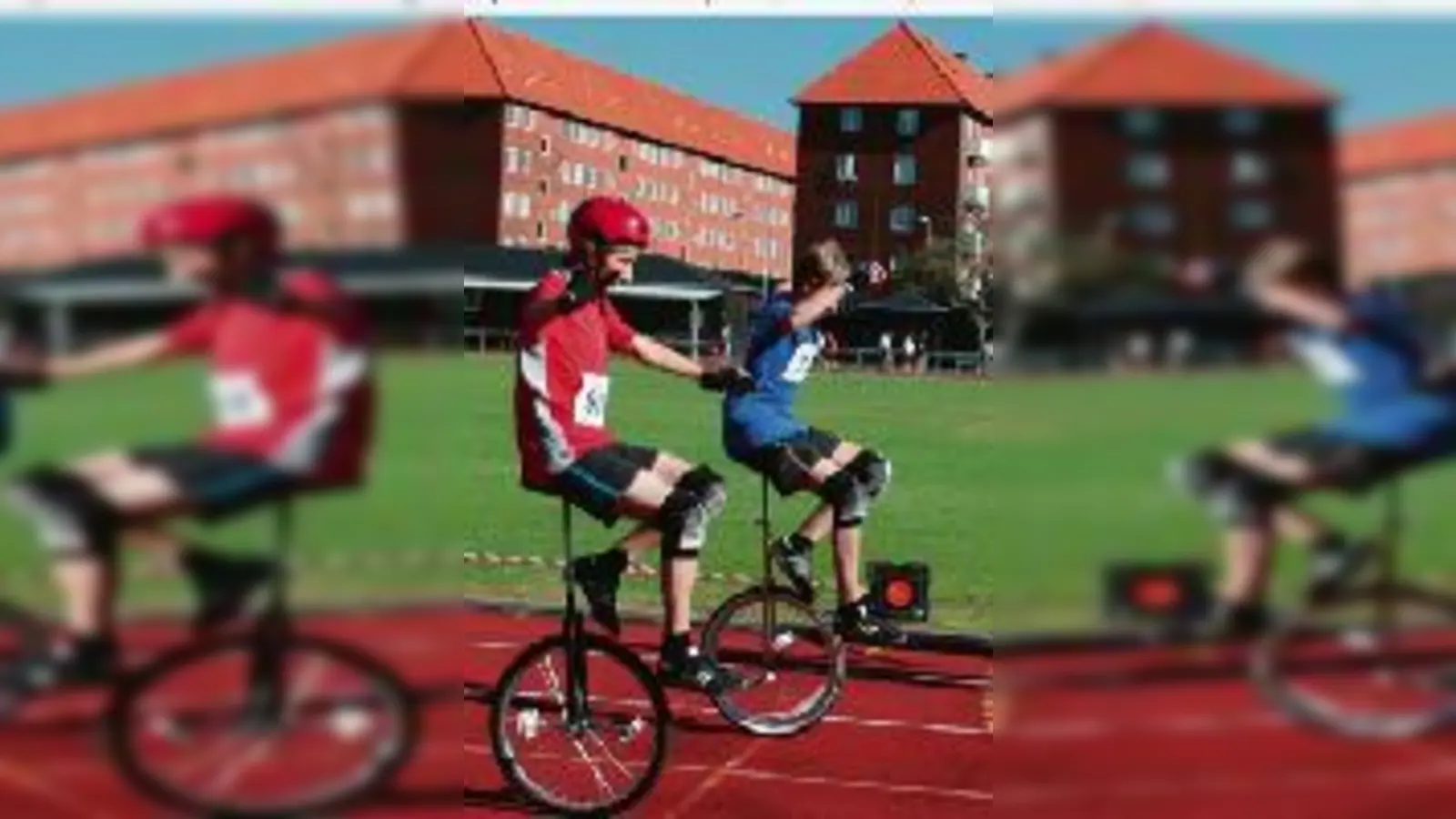 Auf einem Rad mit einem Bein: Sebastian Niedner (li.) in seinem Element. 	 (Foto: VA)