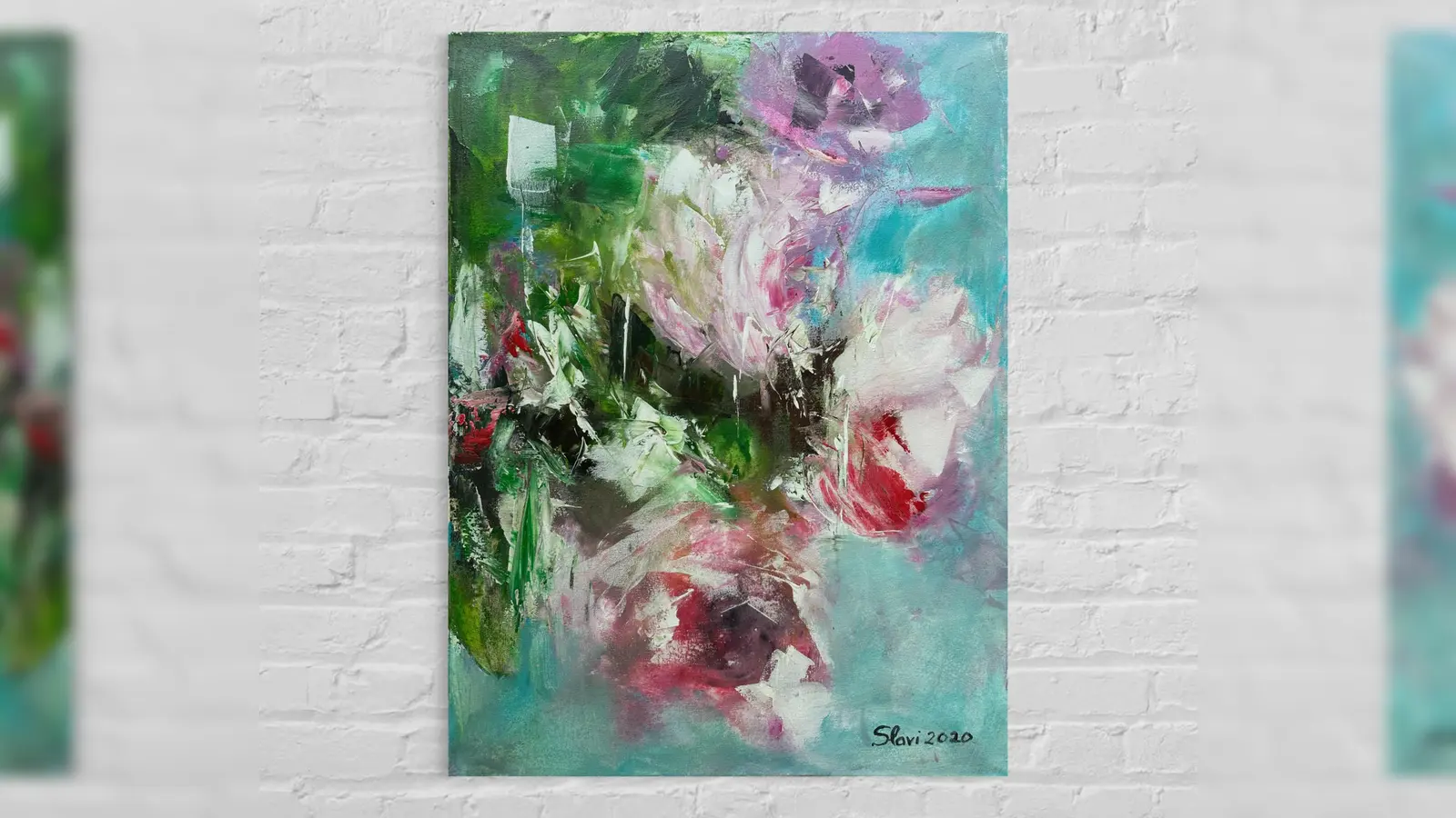 „Blauer Rosengarten” heißt dieses Werk der Künstlerin Slavica Kirchner. (Foto: Slavica Kirchner)