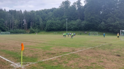 Auch im malerischen Alois-Brunner-Stadion wird gespielt: Der SV Wangen empfängt den 1. FC Weidach. (Foto: bas)