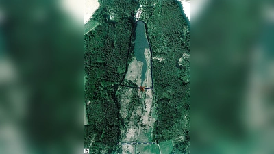 Das ist die Ausweichroute am Deiniger Weiher für Spaziergänger. 	 (Foto: Landratsamt)