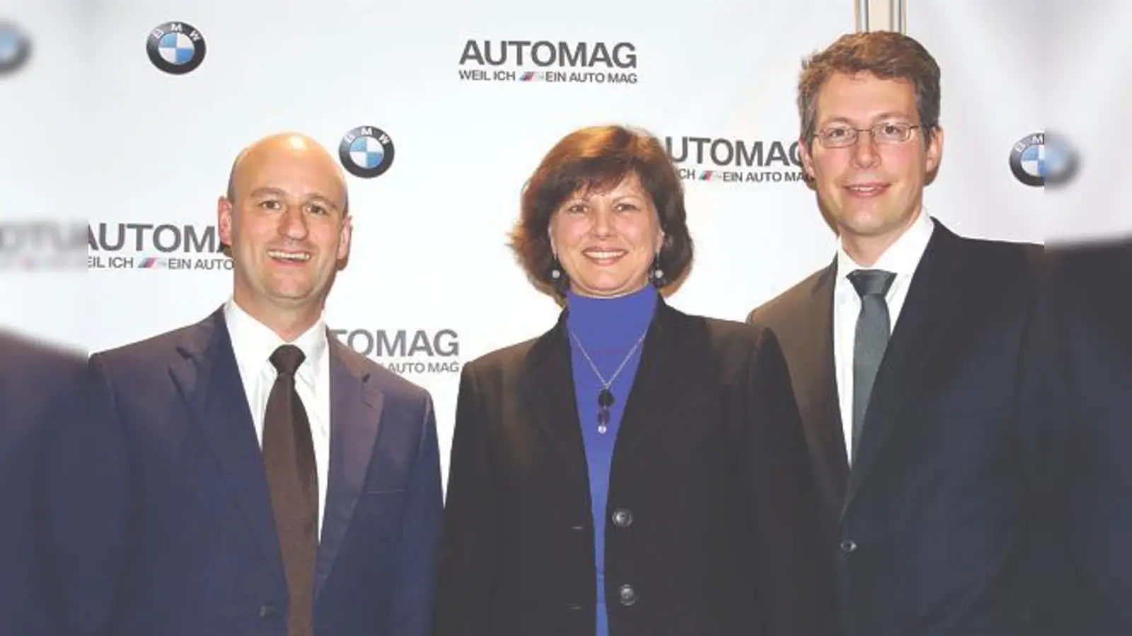 Automag-Geschäftsführer Michael Sommer, Ilse Aigner und MdL Markus Blume freuen sich gemeinsam über einen gelungenen Neujahrsempfang.	  	 (Foto: Abgeordnetenbüro Markus Blume, MdL)