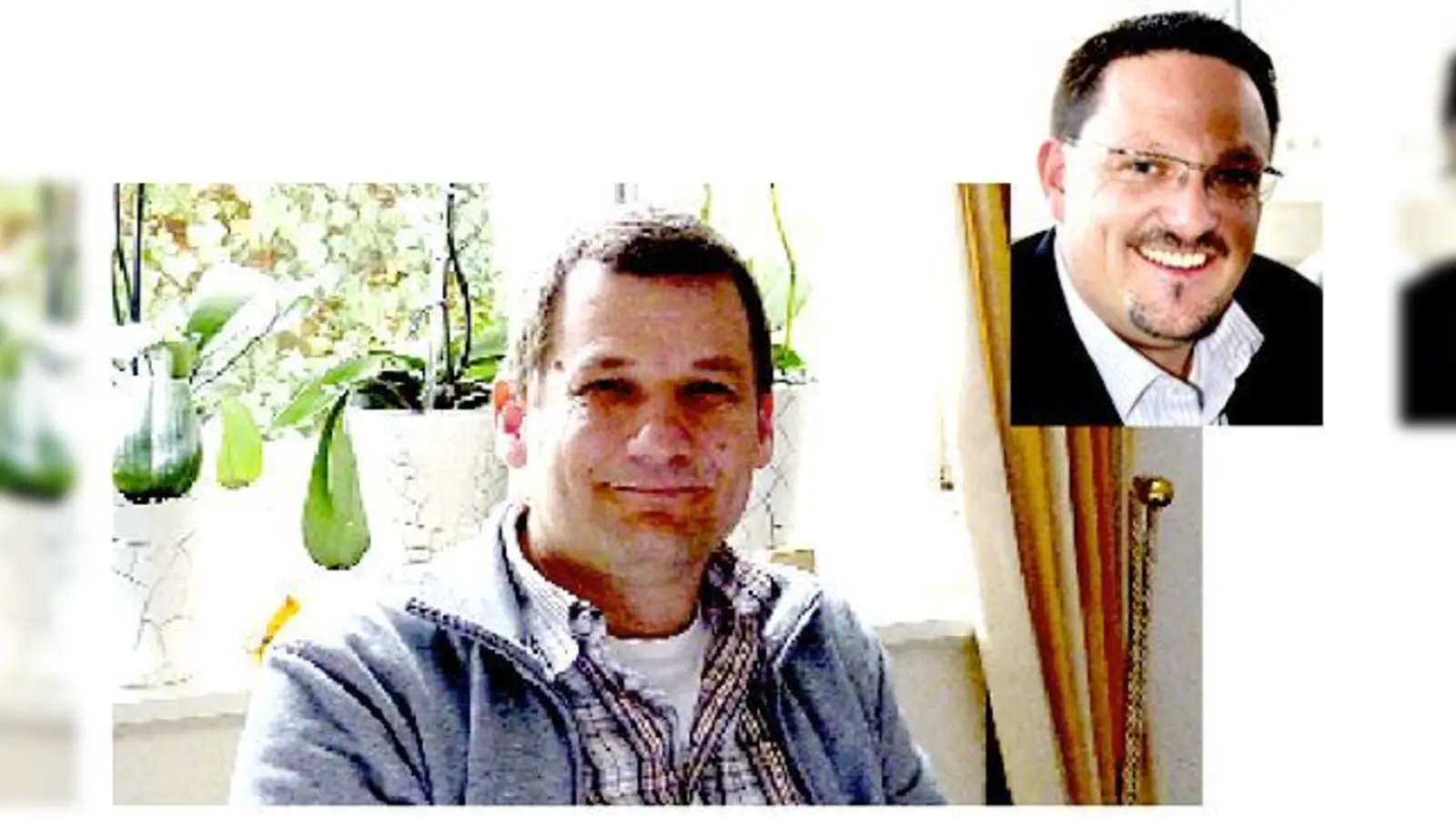 Der Kirchseeoner Stefan (großes Foto) ist an Leukämie erkrankt. Sein bester Freund, Manfred Tiimus, hat die Typisierungsaktion initiiert.	 (Fotos: privat/sf)