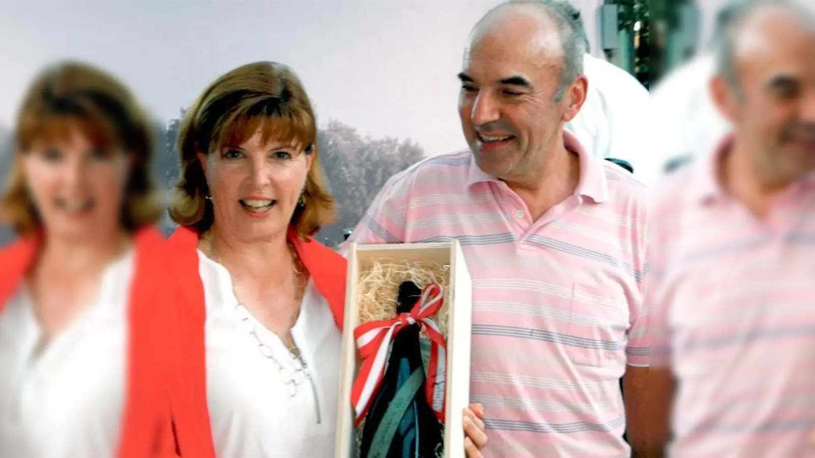 Andrea Wernhard (zusammen mit Gerhard Biber)  gewann bei den Damen. 	 (Foto: VA)