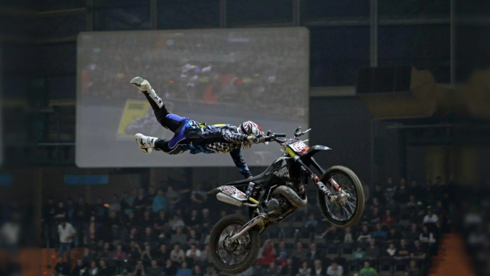 In bis zu zwölf Metern Höhe vollbringen die Freestyler ihre waghalsigen Stunts. (Foto: sykora-foto.de)