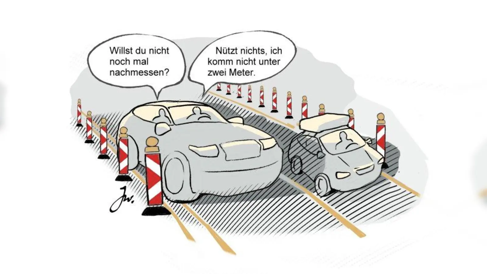 In Autobahn-Baustellen gilt für die linke Spur oft eine maximale Fahrzeugbreite von zwei Metern. (Foto: Auto-Medienportal.Net/Goslar Institut)