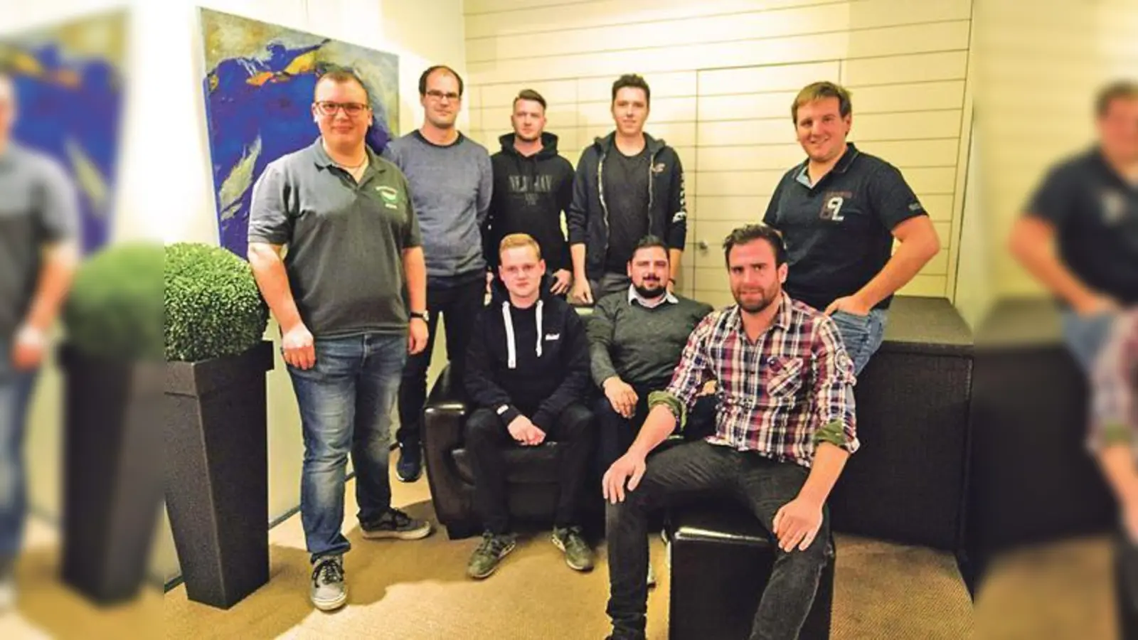 Der neue Vorstand des Echinger Burschenvereins freut sich auf die vielen Aktivitäten im nächsten Jahr.	 (Foto: BV Eching)