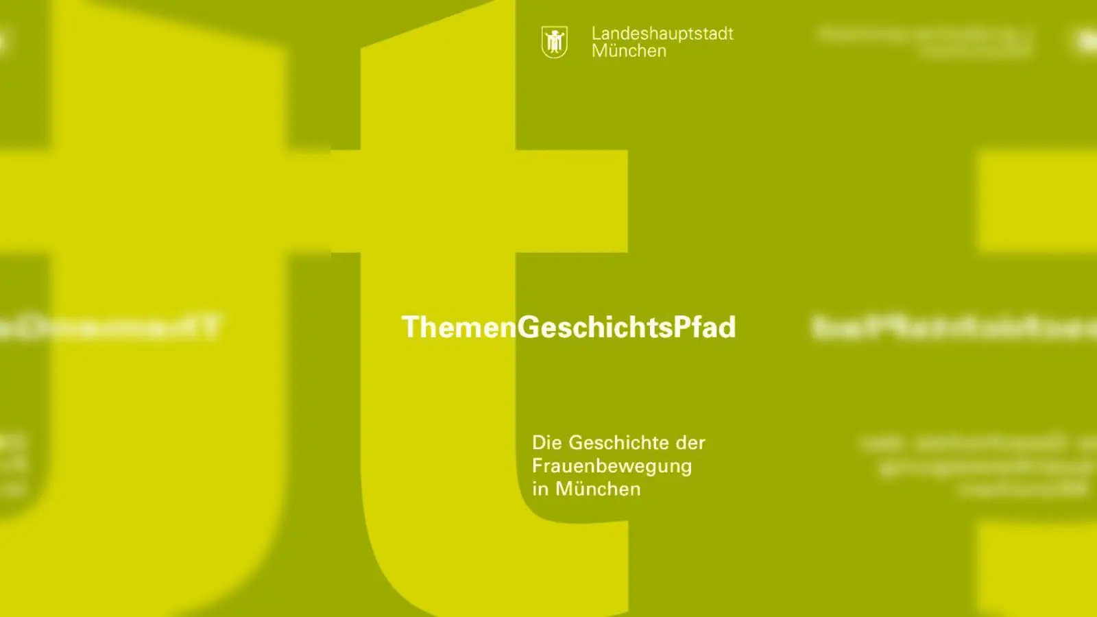 Foto: ThemenGeschichtsPfad zur Frauenbewegung in München.