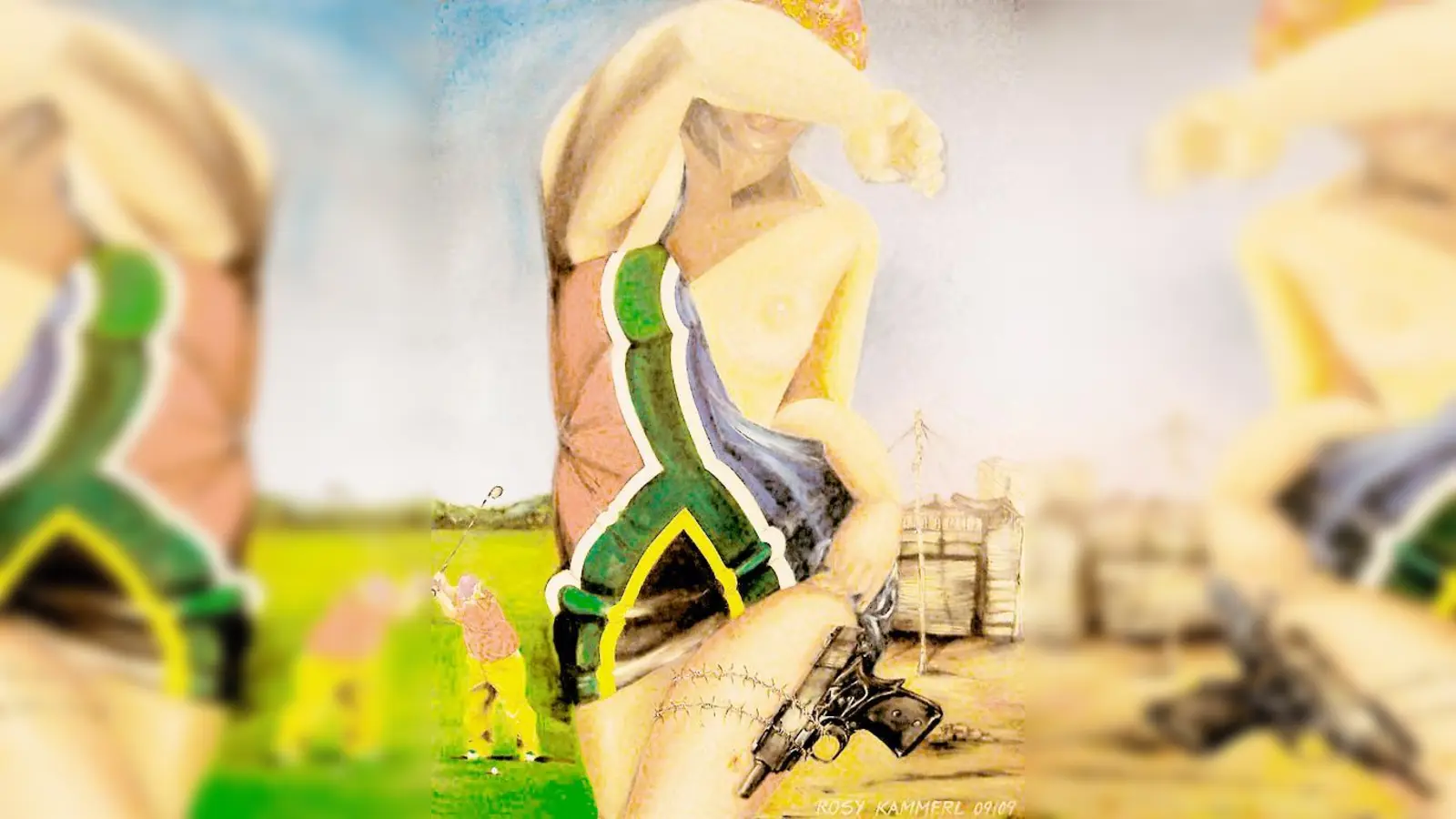 »Pin-Up &amp; Politik« heißt die Ausstellung von Ros­witha Kammerl, die am 2. Juli in der Mohr-Villa eröffnet. 	 (Foto: VA)