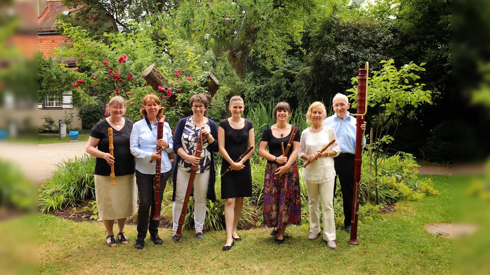 Familienkonzerte und Klassikabende jeden Monat in der Mohr-Villa: Zum Auftakt der Mohr-Villa Konzertreihe „Klassik für Alle“ präsentiert das Blöckflötenconsort Amici di Flauti die Oper „L’Orfeo“ von Claudio Monteverdi. (Foto: VA)