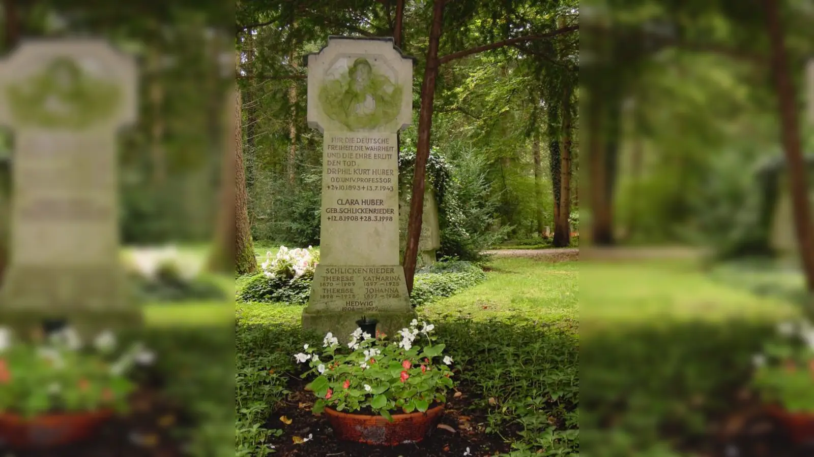 Auch Prof. Kurt Huber unterstützte die Widerstandsgruppe „Die weiße Rose”. Er wurde auf dem Waldfriedhof bestattet. (Foto: job)