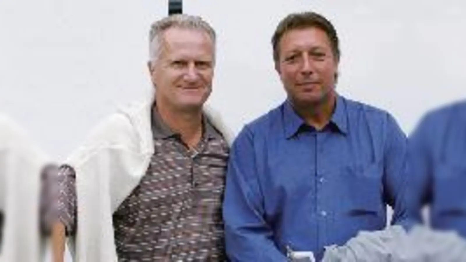 Gesucht und gefunden: Ismanings Vorsitzender Helmut Horst (li.) ist sehr glücklich mit seinem neuen Trainer Bernd Weiß, der gleich richtig Gas gab.  (Foto: ba)