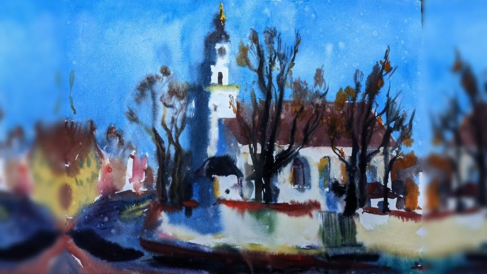 Auch die Alte Sendlinger Kirche gehört zu Anastasiia Kuleshovas Motiven. (Foto: Kuleshova)