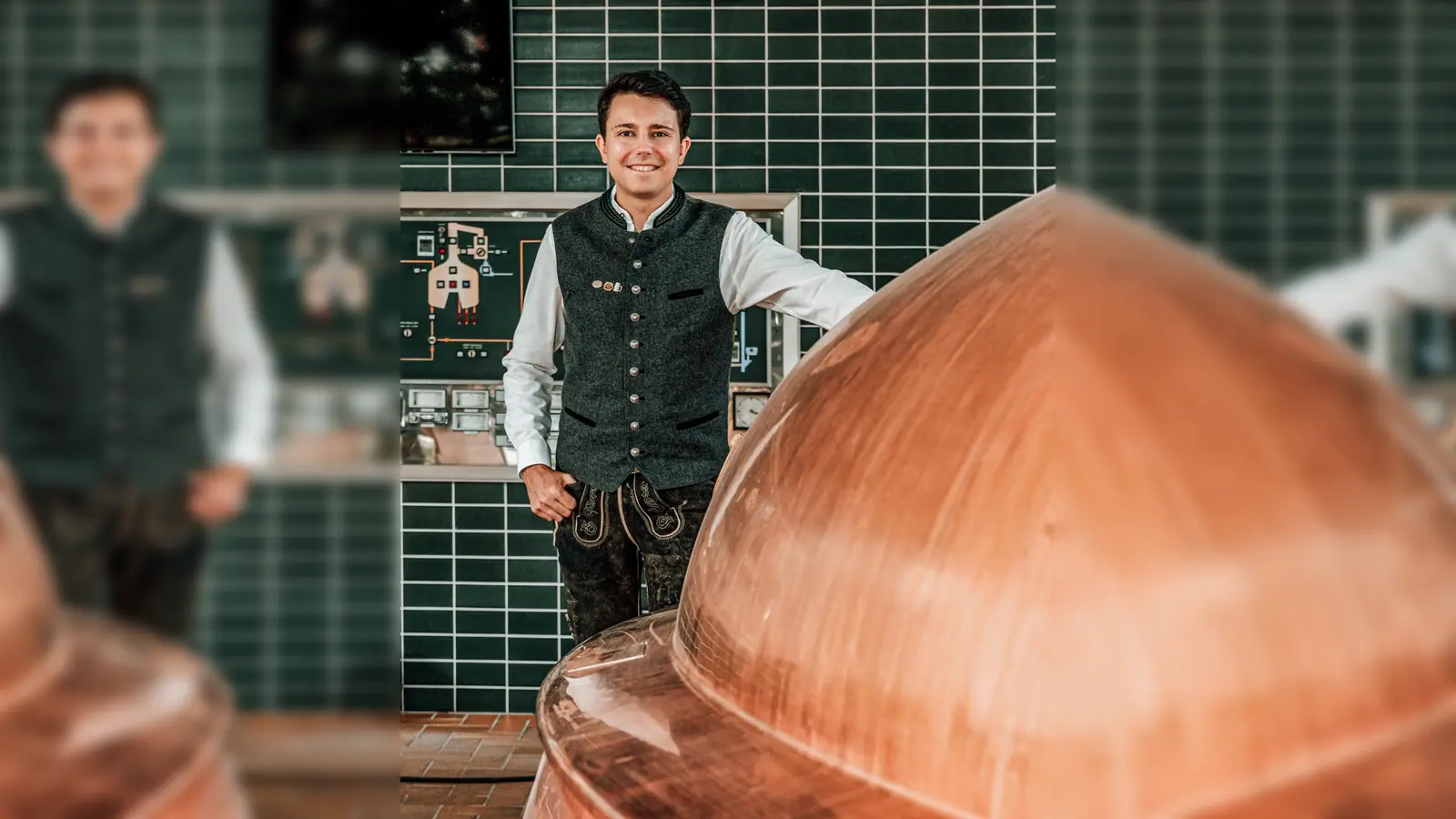 Bräu Julian Schweiger engagiert sich gerne für die Tafeln in Poing und Markt Schwaben. (Foto: Keil Guenther)