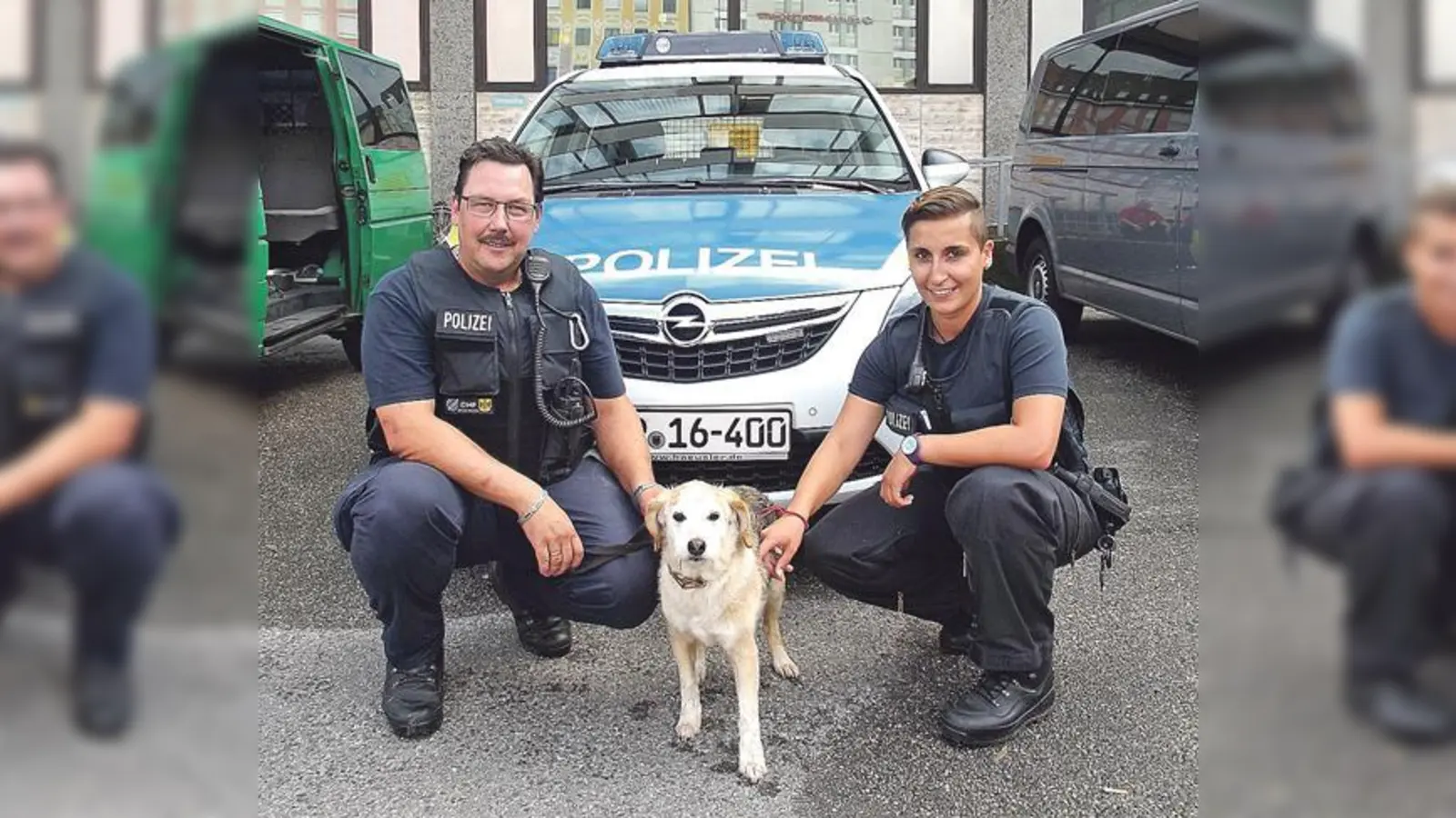 Die Streife der Bundespolizei taufte den Fund-Hund auf »Willi«.	 (Foto: Bundespolizei)
