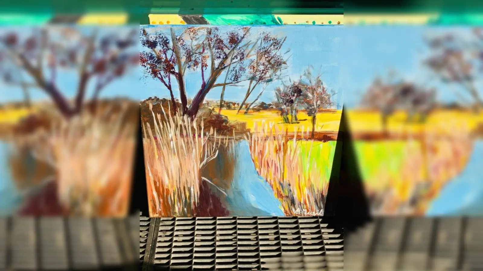 Dieses Werk stammt von Angela Musil vom Künstlerkreis Hadern. (Foto: Nicole Eichin)