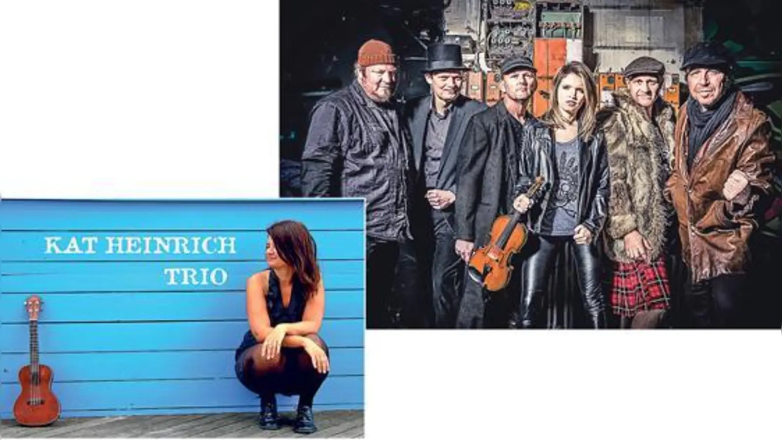 Mit dabei bei der Moosacher Musiknacht: Die »Cellarfolks« (oben) und das KatHeinrichTrio.	 (Fotos: VA)